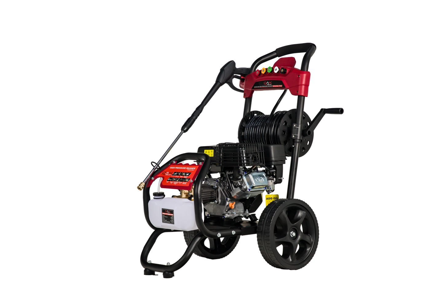 Pressure Washer, 7 HP, Gasoline-Powered, 2900 PSI