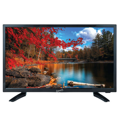 24" Supersonic 12 Volt AC/DC Widescreen LED HDTV with USB, SD Card Reader and HDMI