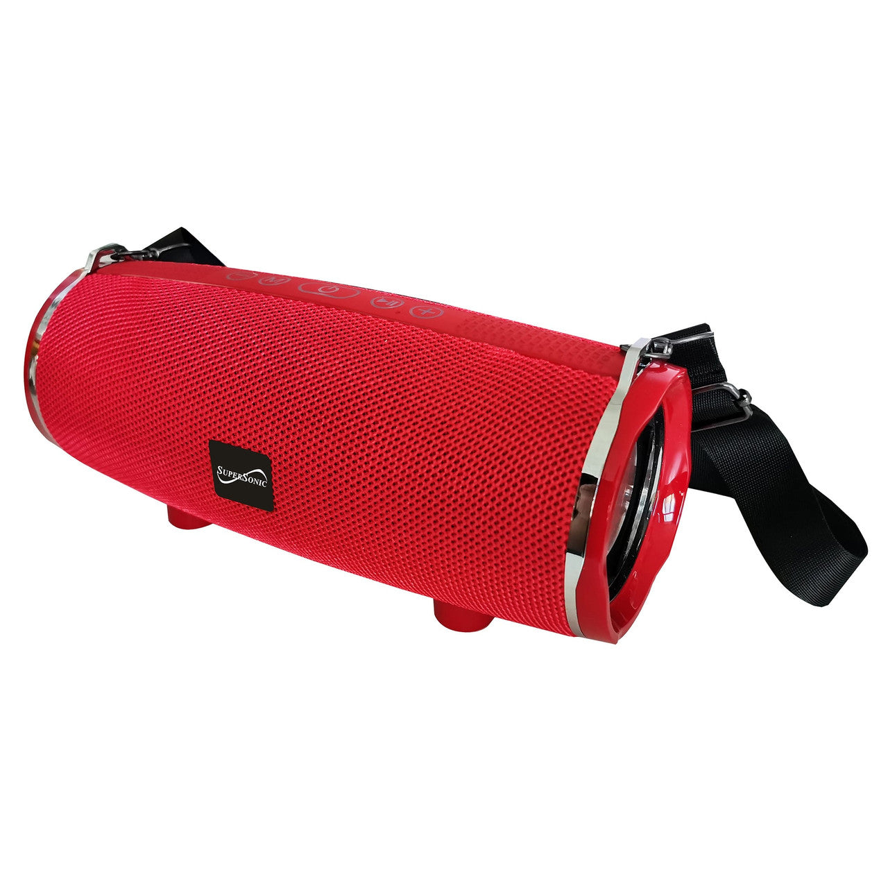 SuperSonic Portable Lightweight Bluetooth Speaker in Red